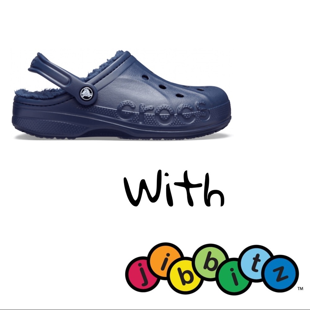 Fuzzy Lined Crocs + Jibbitz Disney Princess or other Charms